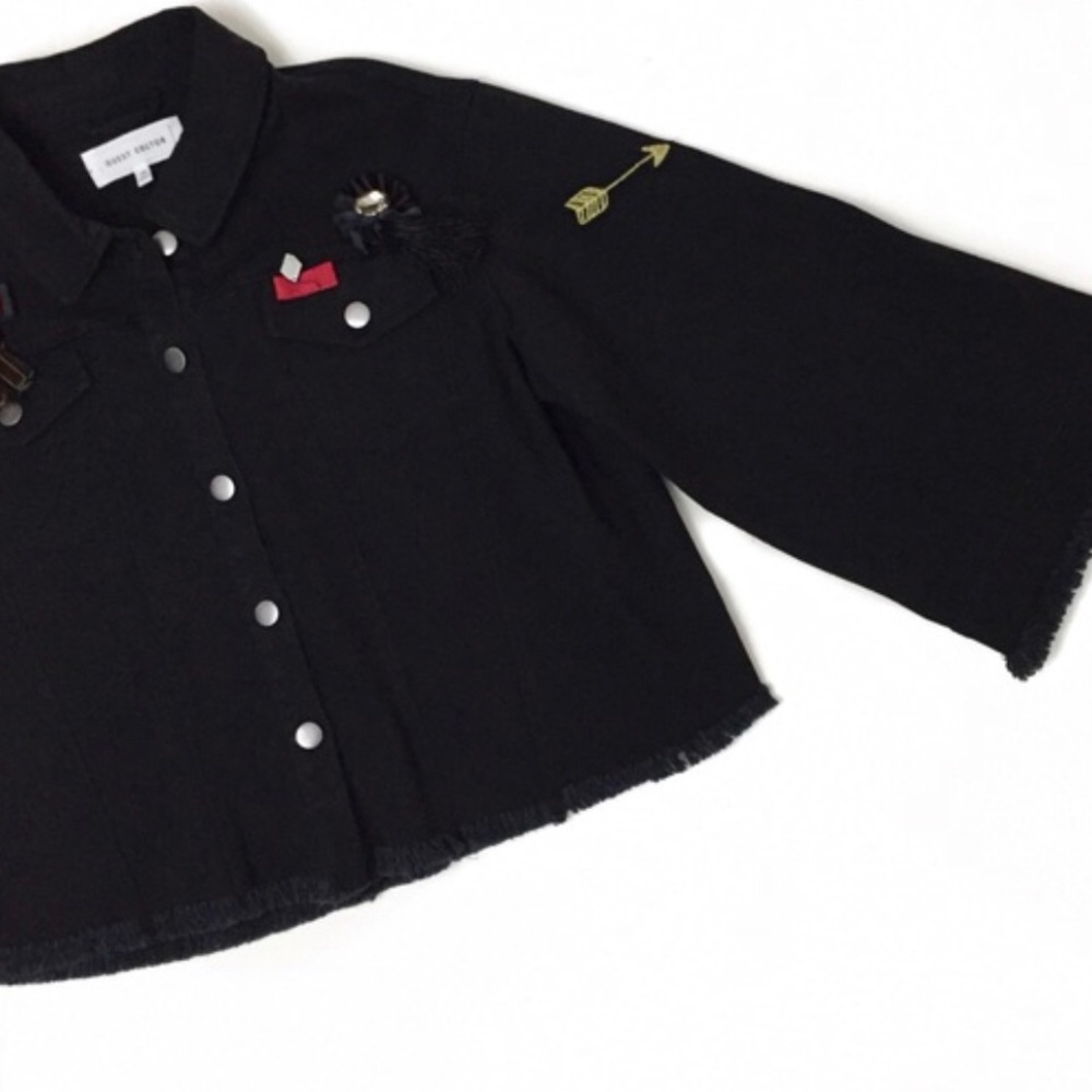 WIDE BLACK JEAN JACKET